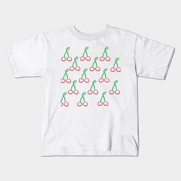 Harvest - Cherries Kids T-Shirt by The E Hive Design